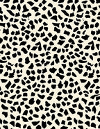 Black Irregular Spots Pattern Rug