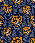 Bold Tiger Floral Pattern Rug