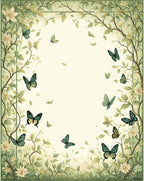 Whimsical Butterfly Blossom Garden Rug