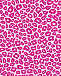 Bold Pink White Animal Print Rug