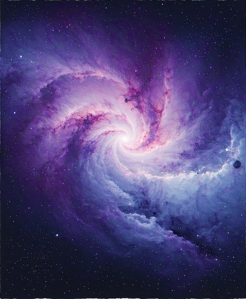 Cosmic Swirl Nebula Pattern Rug