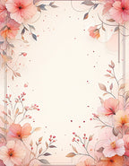 Delicate Floral Branches in Pastel Hues Rug