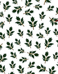 Dark Green Leafy Botanical Scatter Rug