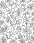 Whimsical Botanical Garden Pattern Rug