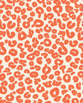 Bold Orange Animal Print Rug