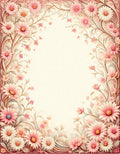 Pastel Petal Floral Swirl Rug