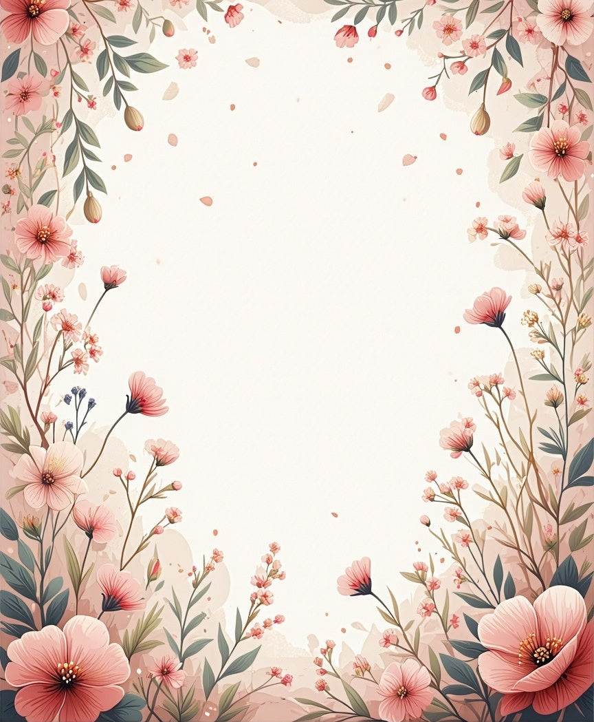 Whimsical Floral Branches Delight Rug