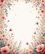 Whimsical Floral Branches Delight Rug