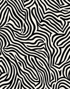 Bold Black and White Zebra Print Rug