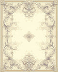 Victorian Style Floral Scrollwork Rug