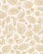 Botanical Line Art Floral Pattern Rug