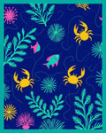 Marine Life Pattern Sea Exploration Design Rug