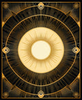 Radiant Sun Geometric Pattern Rug