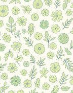 Whimsical Floral Garden Pattern Design Rug