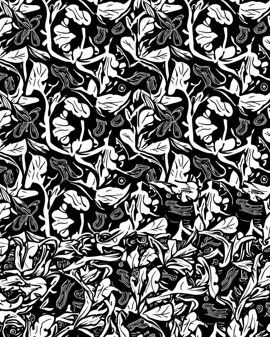 Bold Floral Abstract Pattern Rug
