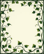 Vine Leaf Elegant Border Design Rug
