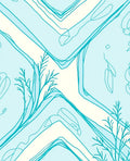 Abstract Ocean Branch Design Rug