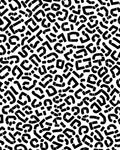 Abstract Black White Playful Spots Rug