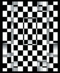 Modern Checkerboard Gradient Design Rug