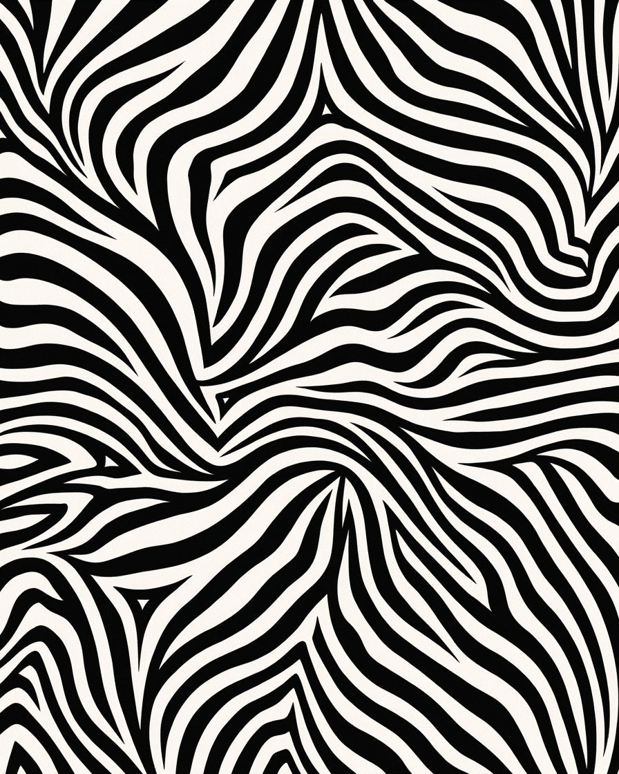 Bold Black And White Stripe Pattern Rug