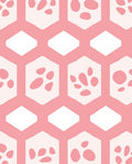 Geometric Pink Spots Pattern Rug