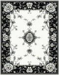 Ornate Floral Scrollwork Pattern Rug