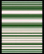 Striped Dark Green Cream Rug