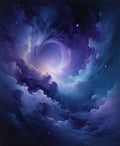 Cosmic Swirl Nebula Pattern Rug