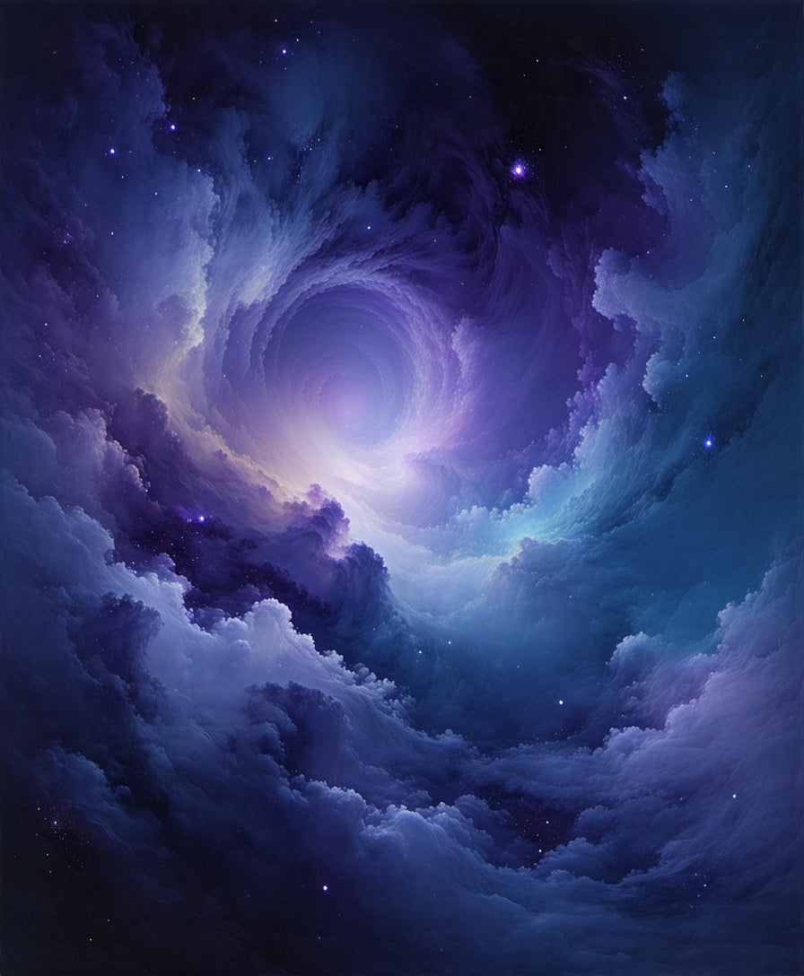 Cosmic Swirl Nebula Pattern Rug
