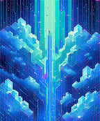 Abstract Geometric Circuits Design Rug