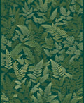Dark Forest Fern Pattern Design Rug