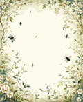 Whimsical Floral Insects Garden Rug