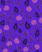 Exotic Floral Leaves Pattern Rug