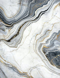 Luxury White Gray Gold Marble Texture Rug