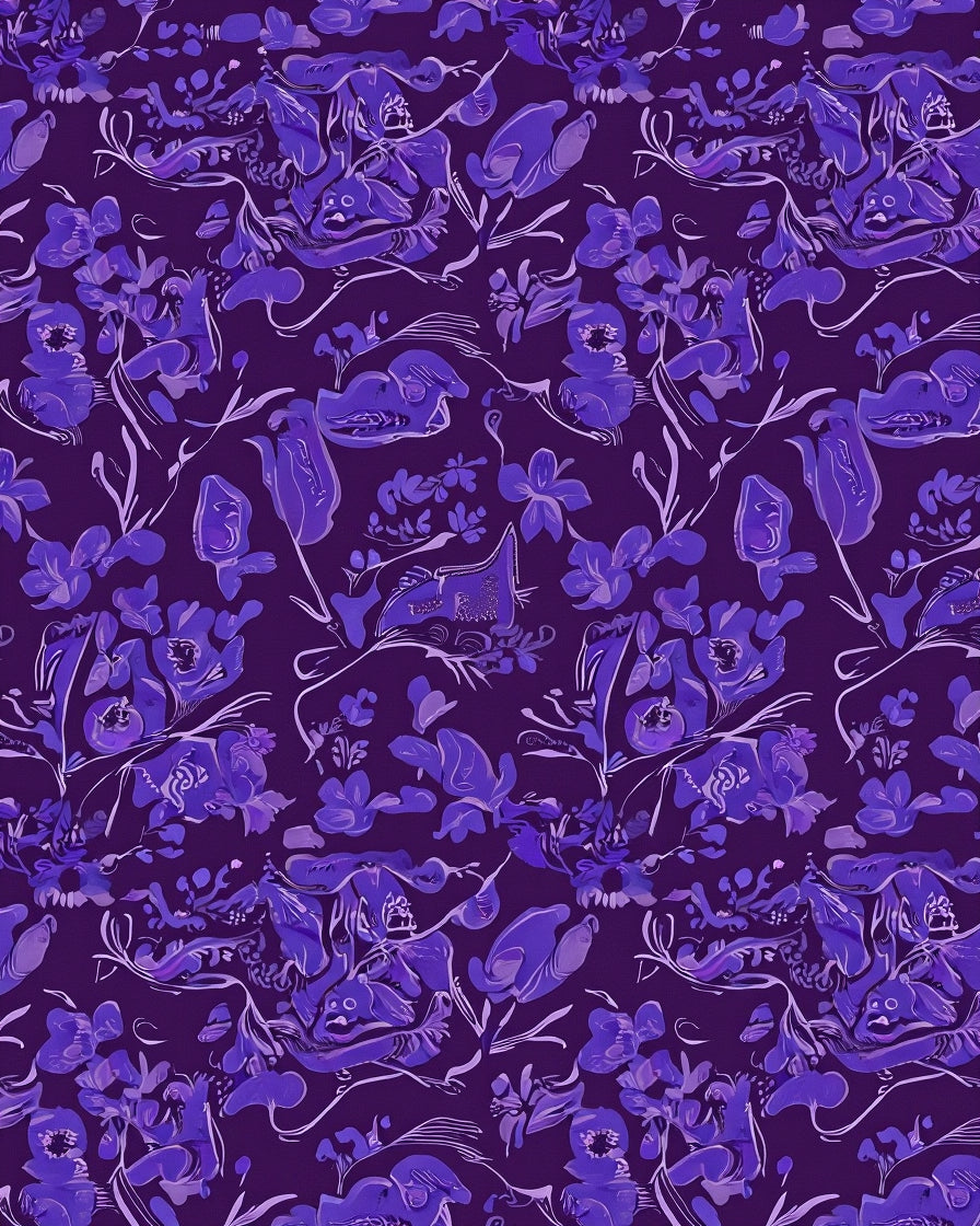 Figurative Floral Pattern Design Rug