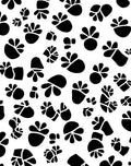 Abstract Black Spot Pattern Rug
