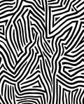Abstract Bold Black White Stripe Rug
