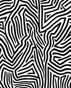 Abstract Bold Black White Stripe Rug