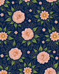 Vintage Rose Garden Floral Pattern Rug