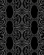 Elegant White Swirl Stripe Pattern Rug