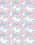 Soft Abstract Organic Shapes Pattern Rug