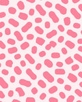 Pink Blob and Spot Pattern Rug