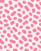 Pink Blob and Spot Pattern Rug