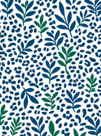 Leafy Dots Pattern Rug