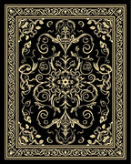 Classic Filigree Floral Ornament Rug