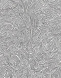 Abstract Black White Line Art Rug