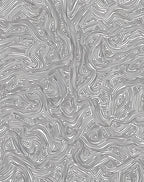 Abstract Black White Line Art Rug