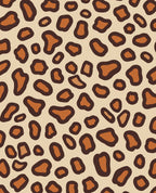 Brown Tan Animal Spot Pattern Rug
