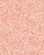 Swirling Organic Fruit Sketch Rug