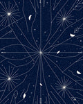 Celestial Starburst Abstract Pattern Rug